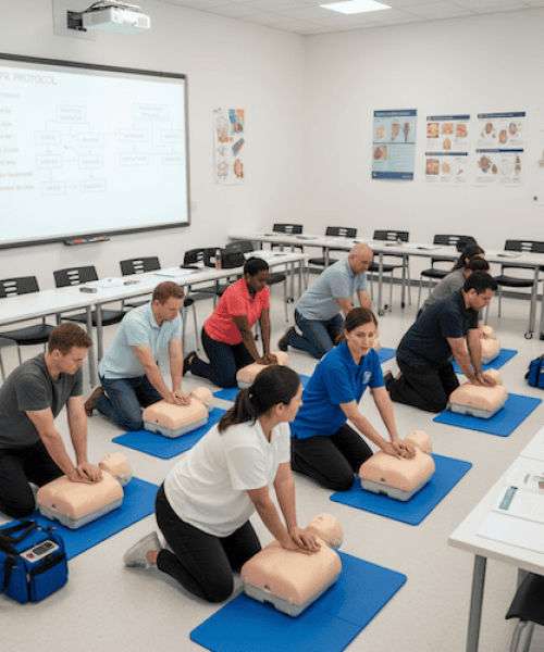 Triple Zero First Aid Training CPR scene