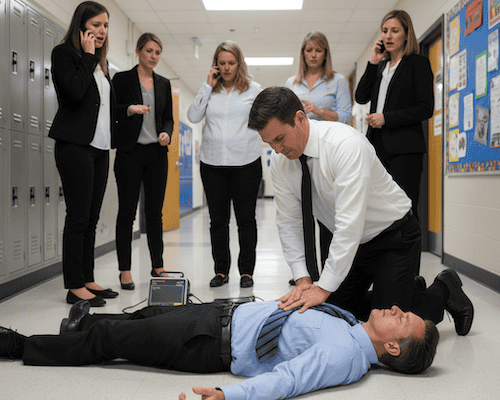 Triple Zero First Aid Training School CPR scene